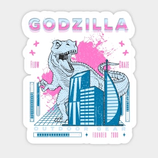 Godzilla flow Sticker